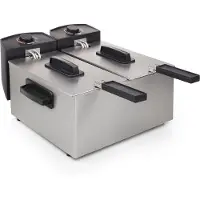 Princess Doppel-Fritteuse 6 L 3600 W Silbern 183123