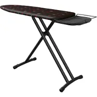 LauraStar Bügelbrett Plusboard, 42cm x 125cm, 100 % Baumwolle, Für meisten Dampfbügelstationen geeignet ist, Verstellbar höhe, Integrierten Rollenpaar, 9Kg, Bequeme Lagerung []