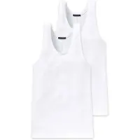 Schiesser Unterhemd Herren 103401 Authentic White (2er Set)-S