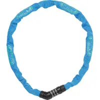 ABUS Kettenschloss Steel-O-Chain 4804C – Zahlenschloss aus Spezialstahl – -Sicherheitslevel 3 – 75 cm – Blau