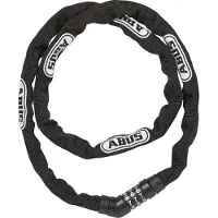 ABUS Kettenschloss Steel-O-Chain 4804C – Zahlenschloss aus Spezialstahl – -Sicherheitslevel 3 – 110 cm – Schwarz