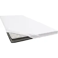 Cinderella Stretch Molton Topper Spannbettlaken 15 cm Weiß-160 x 200/210 cm