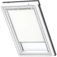Velux Verdunklungsrollo "DKL F06 1025S" verdunkelnd Verdunkelung ohne Bohren in Führungsschienen alufarbene Führungsschienen & Griffleiste
