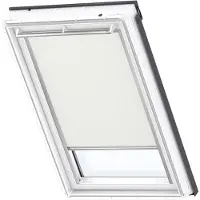 Velux Original Verdunkelungsrollo für dachfenster S08, SK38, Hellbeige, Grauer Führungsschiene