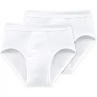 Schiesser Unterhose Herren 205159 Sportslip White (2er Set)-M