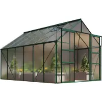 Pergart Vitavia, Aktionsangebot (inkl. 100 Euro Zubehör): Gewächshaus "Mars 9900", smaragd grün, 9,9 m², 4 mm HKP