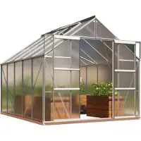 Pergart Vitavia, Gewächshaus "Mars 8300", aluminium eloxiert, 8,3 m², 6 mm HKP