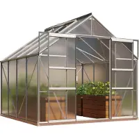 Pergart Vitavia, Aktionsangebot (inkl. 100 Euro Zubehör): Gewächshaus "Mars 6700", aluminium eloxiert, 6,7 m², 6 mm HKP