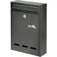 Burg wachter Briefkasten Pocket, Stahlblech, Einwurf DIN B5, abschließbar, Eisen