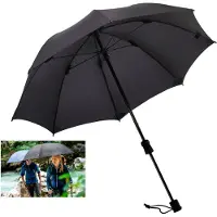 Euroschirm Swing handsfree Outdoor-Regenschirm schwarz
