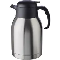 Aps Isolierkanne "Classic", 2,0 l, Einhandautomatik, doppelwandiger Edelstahl