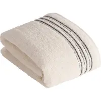 Vossen Saunatuch "Cult de Luxe", weiß, B:100cm L:150cm, Walkfrottee, Obermaterial: 100% Baumwolle, Handtücher, Saunatuch, mit Glanzbordüre