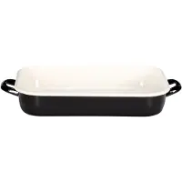 Krüger Haushaltswaren KRÜGER 14136TR Vierkantpfan. 36cm TRIEST Email weiß