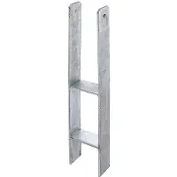 Alberts H-Pfostenanker Materialstärke 6 mm, lichte Breite 101 mm, Höhe 600 mm