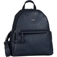 Gabor Rucksack "Mina", Damen, Gr. B/H/T: 29cm x 30cm x 15cm, blau, Rucksäcke Rucksack, aus weichem leichten Lederimitat, lässig im praktischen Format