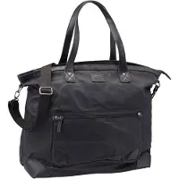Juscha Weekender All Night Canvas/Kunstleder schwarz Maße ca. 44 x 46 x 21cm