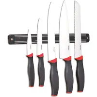 Esmeyer 5-tlg. Messerset AUREA Klingen aus Spezialstahl, mit Kunststoff Griffen an magnetischer Hängeleist, 291-423
