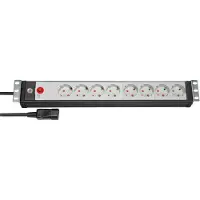 Brennenstuhl 1156057128, 3 m, Drinnen, Managed, Schwarz, 8 AC-Ausgänge, 90 mm