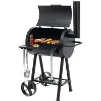 Tepro Holzkohlegrill Grillfass Berkeley, Grillfläche: ca. 64,5 x 43,5cm