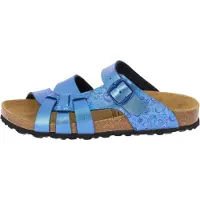 Lico Damen Bioline Flora Hausschuh, Blau, 41 EU