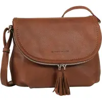 Tom Tailor Lari Damen Umhängetasche Crossbody Bag Mittelgroß Cognac Braun