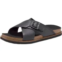 Timberland Herren Pantoletten AMALFI VIBES Schwarz Leder Größe: 40