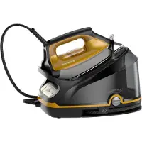Rowenta Compact Steam Pro Dampfbügelstation DG7644, Pressurized steam ironing station, 2200 W, 325 g/min, Mikrodampf 400 HD Laser-Grundplatte, 6,4 bar, 1,1 l