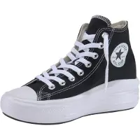 Converse CT AS Move Schwarz weiße Frauen Hi Top Schnürschuhe aus Le en mit Plateau – undefined / Schwarz Weiß