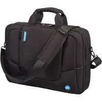 Lightpak Laptoptasche GRANADA RPET, für 1 Notebook bis 17" & 1 Tablet, Vorfach & Hauptfach, abnehmbarer Schultertrageriemen & Trolleyband, Recycling-PET, schwarz