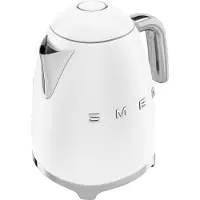 Smeg KLF03WHMEU Wasserkocher, 2400 W, 1,7 l, Edelstahl, weiß