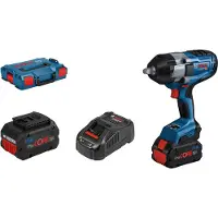 Bosch Professional Akku-Drehschlagschrauber "GDS 18V-1000 Professional" Set, mit L-BOXX, 2x18V/5,5 Ah Akku und Ladegerät