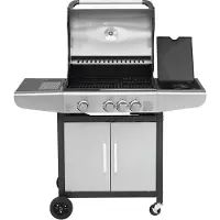 Justus , BBQ Gasgrill "Ares 3 SU", silber, 3+1 Brenner