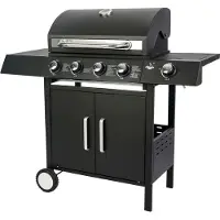 El Fuego Gasgrill "San Angelo" 4 + 1 Brenner aus Edelstahl