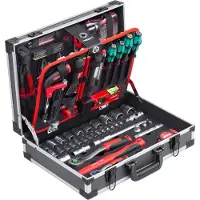 Meister Werkzeuge Werkzeugkoffer 131-teilig Mit Qualitätswerkzeug von Knipex & Wera