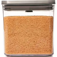Oxo 3118300, Universalbehälter, 2,6 l, Kunststoff, Silikon, Edelstahl, Transparent, Abnehmbarer Deckel, Quadratisch