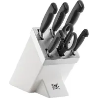 Zwilling Vier Sterne Messerblock 7-tlg. weiß