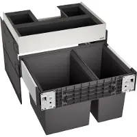 BLANCO Einbaumülleimer Select II 60/2 Orga Anzahl Fächer 2 30 Liter 19 Liter schwarz 526208