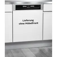 Bauknecht teilintegrierter Geschirrspüler: 60 cm, Farbe Edelstahl - BBO 3O539 PLGT