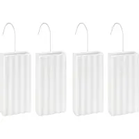 Wenko 4er Set Luft Befeuchter Keramik mit Haken Raum Heizung Verdunster Flach