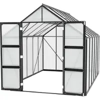 Pergart Vitavia Gewächshaus "Domus 9900" schwarz 9,9 m² 4 mm HKP