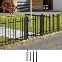 GAH Alberts Zauneinzeltür ALBERTS "Chaussee", schwarz, B:96,5cm H:120cm, Aluminium, Tore, Zauneinzeltür, Breite: 96,5 cm, Höhe: 100 und 120 cm, versch. Farben