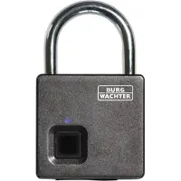 Burg wachter Bügelschloss "Scan & Lock 610 53 SB", Biometrisches Vorhängeschloss