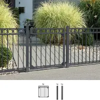 Alberts Zauneinzeltür "Circle", Breite: 96,5 cm, Höhe: 100 und 120 cm, versch. Farben