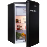 Amica - KS 15617 MS - Kühlschrank - Retro Desing - Schwarz