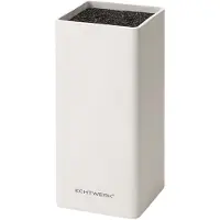 Echtwerk EW-MB-0130 Universal-Messerblock square mit Borsteneinsatz, weiß