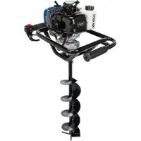 Scheppach Benzin Erdbohrer EB2000 | Bohrerlänge 800mm | handlich mit 2 Griffen | 1450W Leistung | max. 200mm Bohrlöcher | inkl. 100, 150, 200mm Bohrer