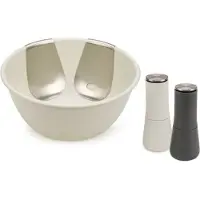 Joseph Joseph Salatschüssel "Serve it in style", 5 tlg., aus Kunststoff, inkl. Salz/Pfeffermühle