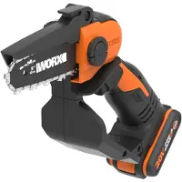 WORX WG324E, 12 cm, 1,092 mm, 6,7 m/s, 76,2 / 10 mm (3 / 10"), Schwarz, Orange, Akku