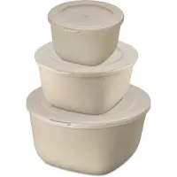 Koziol Frischhaltedose "CONNECT BOX SET STOCKHOLM", (Set, 3 tlg., 3er-Set), spülmaschinengeeignet+Mikrowellen-,melaminfrei, 1, 2, 4 Liter