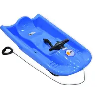 KHW Schlitten/Lenkbob/Rodel Snow Flyer, Farbe: iceblue. Hochwertiger, kälte-/lichtbeständiger Kunststoff. Belastbar bis 85 kg.